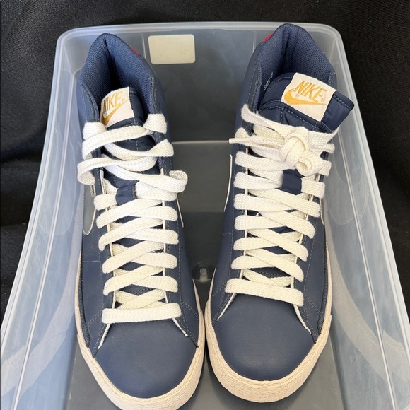Nike Men's Blue High-Top Sneakers Size 10 - Picture 9 of 10